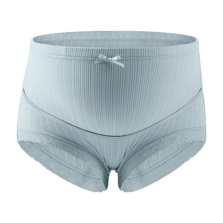 Bnwani Woman Underwear High Waisted Underpant For Women Today s Deals Cotton High Waist Maternity Panty Blue M