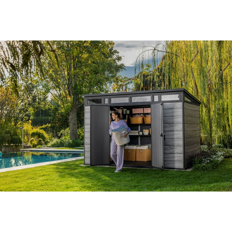 Keter Signature 11x7 ft. Durable Resin Outdoor Storage Shed With