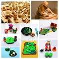 thumbnail image 4 of Injueey Juego de Herramientas de punteado para cerámica, amplia aplicación y lápiz óptico fácil de usar, herramientas de punteado de doble Artesanía azul, 4 of 6