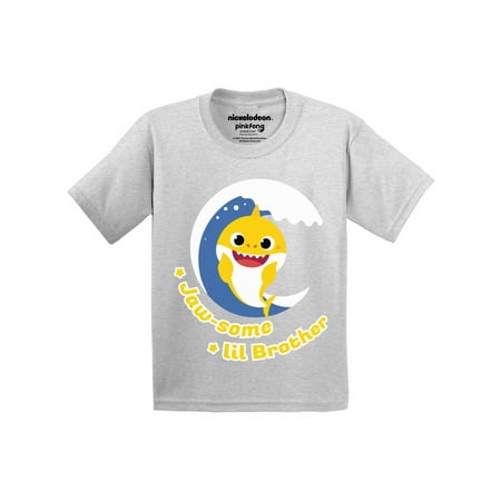 

Baby Shark T-shirt for Baby Boys - 6m 12m 18m 24m Jaw-Some Lil Brother Shark Tee