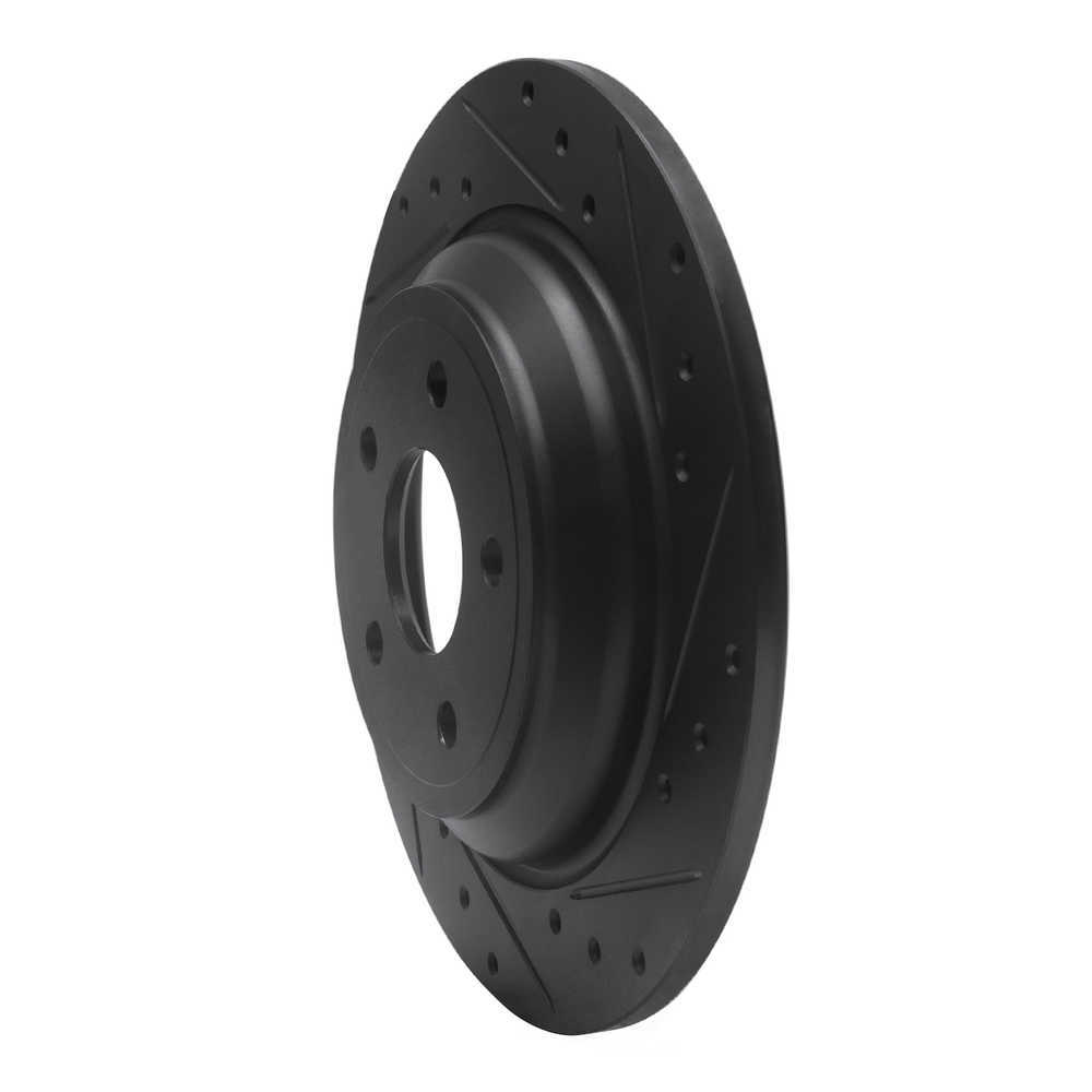 Dynamic Friction Company 633-54262R DFC Brake Rotor - Drilled And Slotted - Black