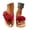 Red, variant on Women's Bohemia Flip Flops 3D Floral Open Toe Dressy Comfy Summer Beach Flat Thong Slippers