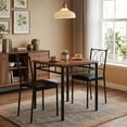 thumbnail image 2 of BeesClover Dining Table Set for 2, Small Kitchen Table with Upholstered Chairs, Farmhouse Wood Dining Table Chairs for Kitchen Room, Small Spaces, Apartment, 2 of 6