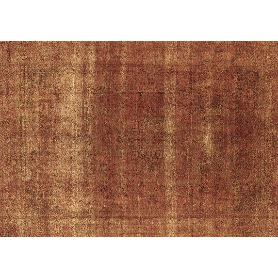 Ahgly Company Indoor Rectangle Oriental Brown Industrial Area Rugs, 4' x 6'