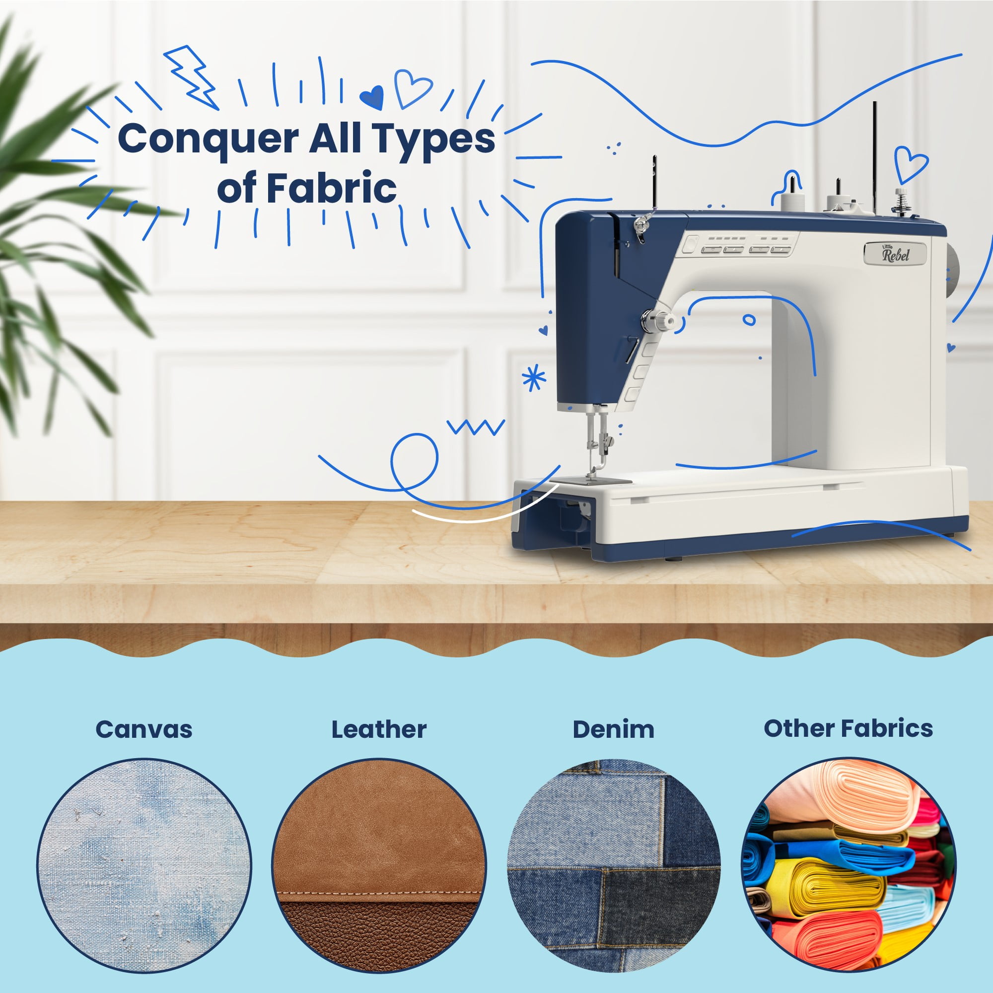 The Grace Company  Little Rebel | Easy to Use Quilting and  Sewing Machine