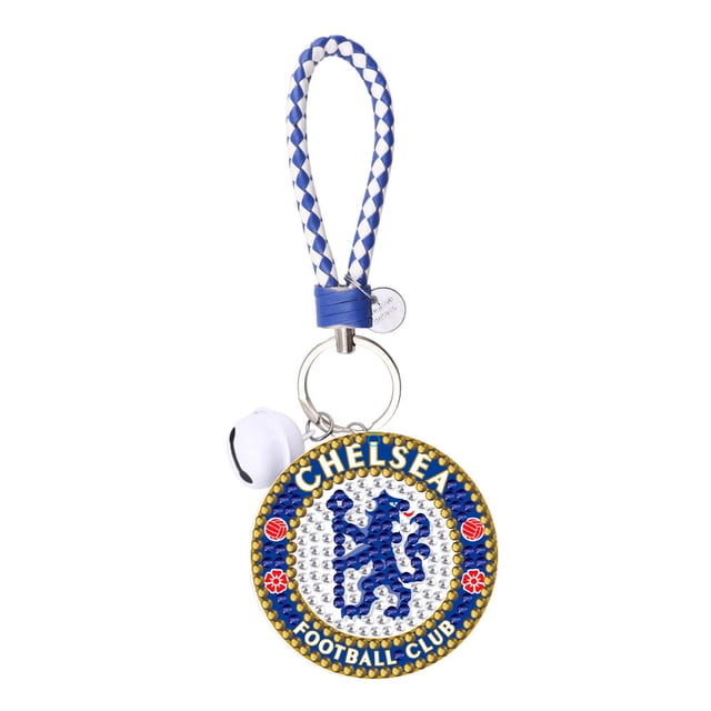 (YS0109) Llavero Con Diamantes DIY Emblema Del Chelsea Football Club (diamante Doble Cara)