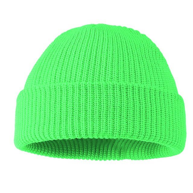 Sonducket Sombreros de mujer, sombreros de Color sólido, accesorio de ropa, gorros de invierno flexibles y cómodos, gorro de punto Unisex grueso para Sombreros Verde brillante