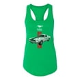 thumbnail image 2 of Wild Bobby, Ford Mustang 50 Years, Cars and Trucks, Women Racerback Tank Top, Kelly, Medium, 2 of 4
