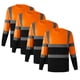 thumbnail image 3 of Penkiiy Camisetas de alta visibilidad 4PCS, Camisetas de seguridad para hombres y mujeres, Camiseta transpirable de manga corta reflectante con bolsillo para trabajos de construcción, 3 of 8