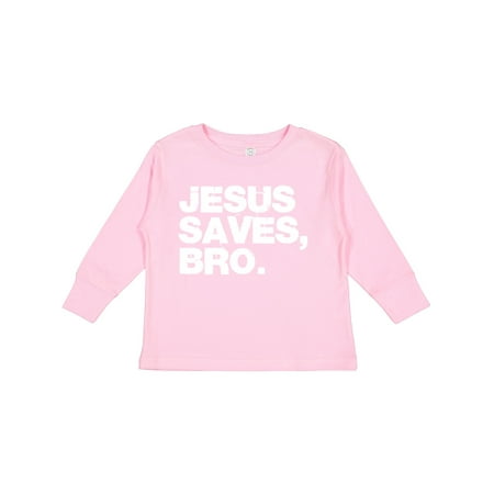 

Inktastic Jesus Saves Bro. Gift Toddler Boy or Toddler Girl Long Sleeve T-Shirt