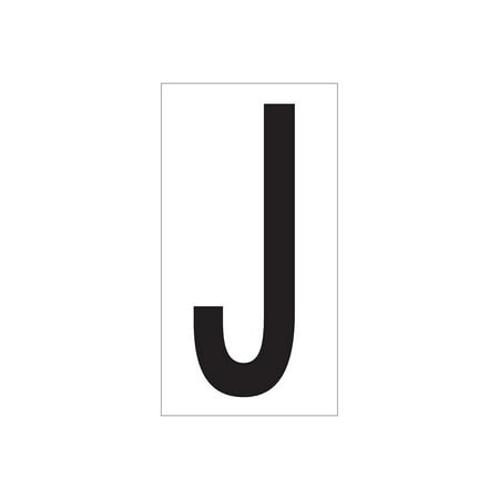 UPC: 0848109029627 | Box Partners Vinyl Warehouse Letter Labels J 3 1/2 Black/White 50/Case DL9310J
