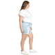 thumbnail image 2 of Short de mezclilla con desgastes Roman Fashion /Tallas Extras, 32029 (Mezclilla tono claro) azul 38, 2 of 5