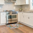 thumbnail image 2 of Linon Outdoor Washable Area Rug Collection, Ivory and Orange, 2' x 3', 2 of 7