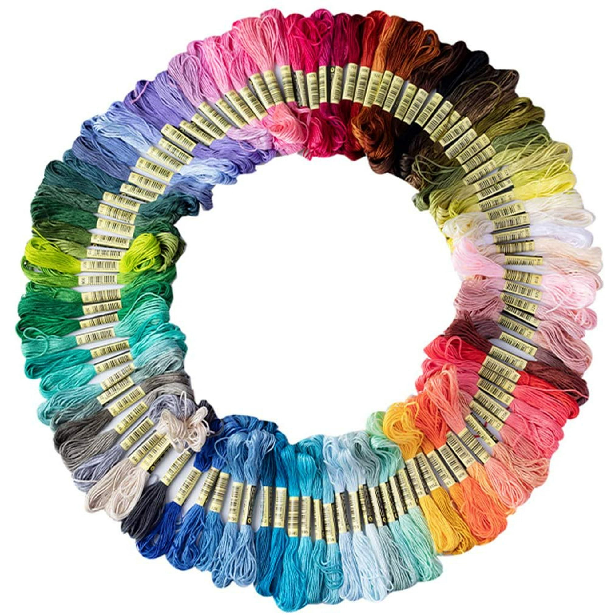 Friendship Bracelet String 50 Skeins Rainbow Color Embroidery Floss Cross Stitch Embroidery Thread Cotton Friendship Bracelet Thread Floss Bracelet