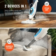 PurSteam 12-in-1 Steam Mop, Floor Steamer with Detachable Handheld Steam Cleaner for Tile, Hardwood Floors