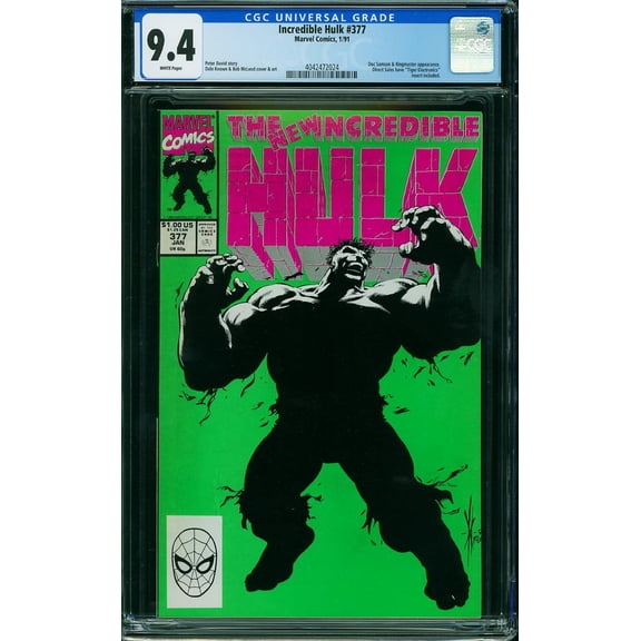 Incredible Hulk #377 - CGC 9.4 Comic Book