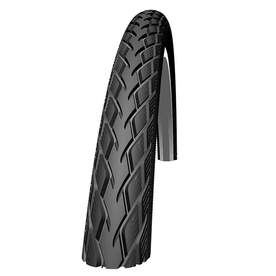 Schwalbe Marathon 700x32c Tire Wire Bead Black/Reflective GreenGuard 
