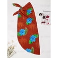 thumbnail image 4 of HAPPY BAY Women's Beach Sarongs Coverups Summer Skirt Long Beachwear Pareos Swimwear Swim Cover up Wraps Vacation Sarong for Women One Size Red, Hibiscus, 4 of 4