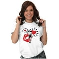 thumbnail image 5 of Betty Boop Heart and Lipstick Stain Women's Graphic T Shirt Tees Brisco Brands S, 5 of 5