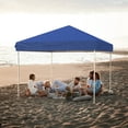 thumbnail image 4 of WildBreak Pop-up Canopy Tent, 10 x 10 feet, with 3 Sidewalls, Blue, 4 of 7
