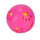 thumbnail image 2 of Pelota dispensadora de comida para mascotas, limpieza de dientes, masticar, pelota de goma lavable, juguete para cachorros, color rojo rosa, 2 of 5