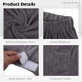 thumbnail image 4 of Men's Sauna Kilt with Pocket, Men's Sauna Towel with Practical Pocket, Wearable Bath Towel for Men, Adjustable Sauna Towel, Shower Towel with Elastic Waistband and Nylon Fastener Tapes, 4 of 6
