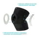 thumbnail image 5 of Rodillera DOUFURT para mujeres y hombres con desgarro de menisco, tallas grandes para aliviar el dolor de rodilla y artritis, soporte de compresión para rodillas y estabilizadores laterales., 5 of 5
