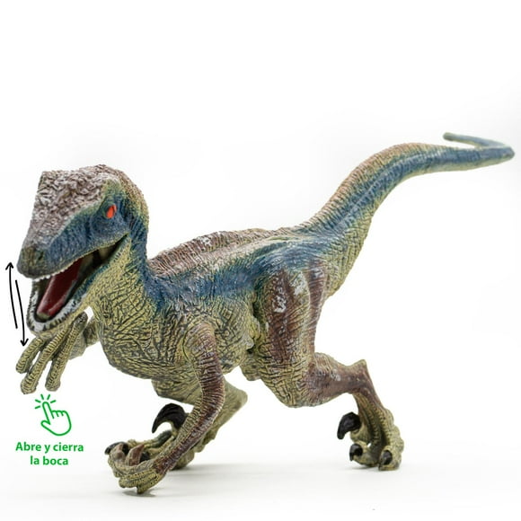 Figura De Dinosaurio Velociraptor Didacti Juegos 40 cm