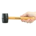 thumbnail image 6 of GreatNeck Rubber Mallet with Hickory Handle, Black, 8 oz, 6 of 9