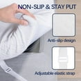 thumbnail image 5 of 3 Inch Gel Memory Foam Mattress Topper Queen Size Pressure Relief Cooling Pad High Density Bed Topper (with Removable & Washable Bamboo Cover), 5 of 7