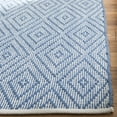 thumbnail image 3 of SAFAVIEH Montauk Kimberlyn Geometric Diamond Cotton Area Rug, Blue/Ivory, 3' x 5', 3 of 5