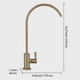 thumbnail image 5 of BENGPAOBA-Lead-Free Stainless Steel Water Purifier Faucet with Solid Brass Valve Anti-Rust Durable RO Filter Faucet Brushed Gold for Kitchen Bar Cafe, 5 of 9