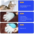 thumbnail image 3 of Cepillo de guante con removedor de pelo para muebles pequeños, medianos y grandes para perros y gatos, reduce eficazmente la caída del cabello, mano derecha, azul claro Dksfjkl, 3 of 5