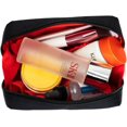 thumbnail image 2 of HSHDLDF Rectangular Beauty Bag, Small Travel Makeup Bag for Purse, Portable Waterproof Cosmetic Pouch for Girls Women (Rectangular Inner Red), 2 of 7