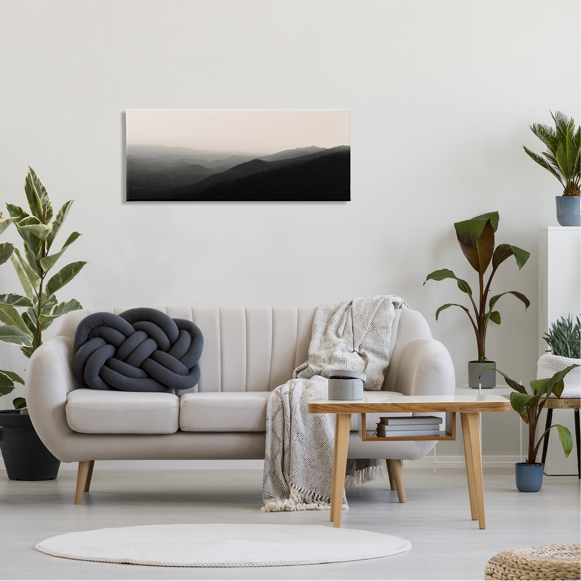 Stupell Solemn Foggy Mountain Peaks Landscape Photography Gallery Wrapped Canvas Print Wall Art