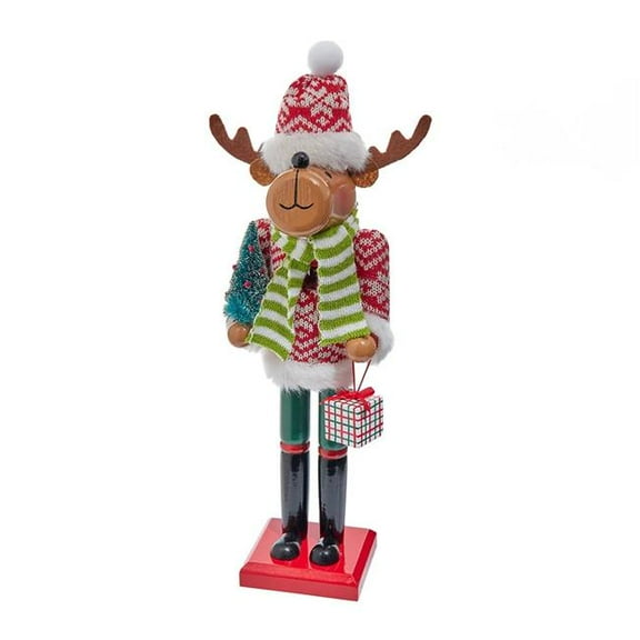 Kurt S. Adler C5988 15 in. Wooden Reindeer Nutcracker