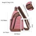 thumbnail image 4 of KL928 Canvas Sling Bag - Crossbody Backpack Shoulder Daypack Rucksack for Men Women, 4 of 7