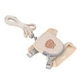 thumbnail image 5 of Arnés de mochila para perros con correa, chaleco ajustable, arnés para mascotas, mochila con patrón de animales para cachorros, gatos, perros pequeños, oso, 5 of 5