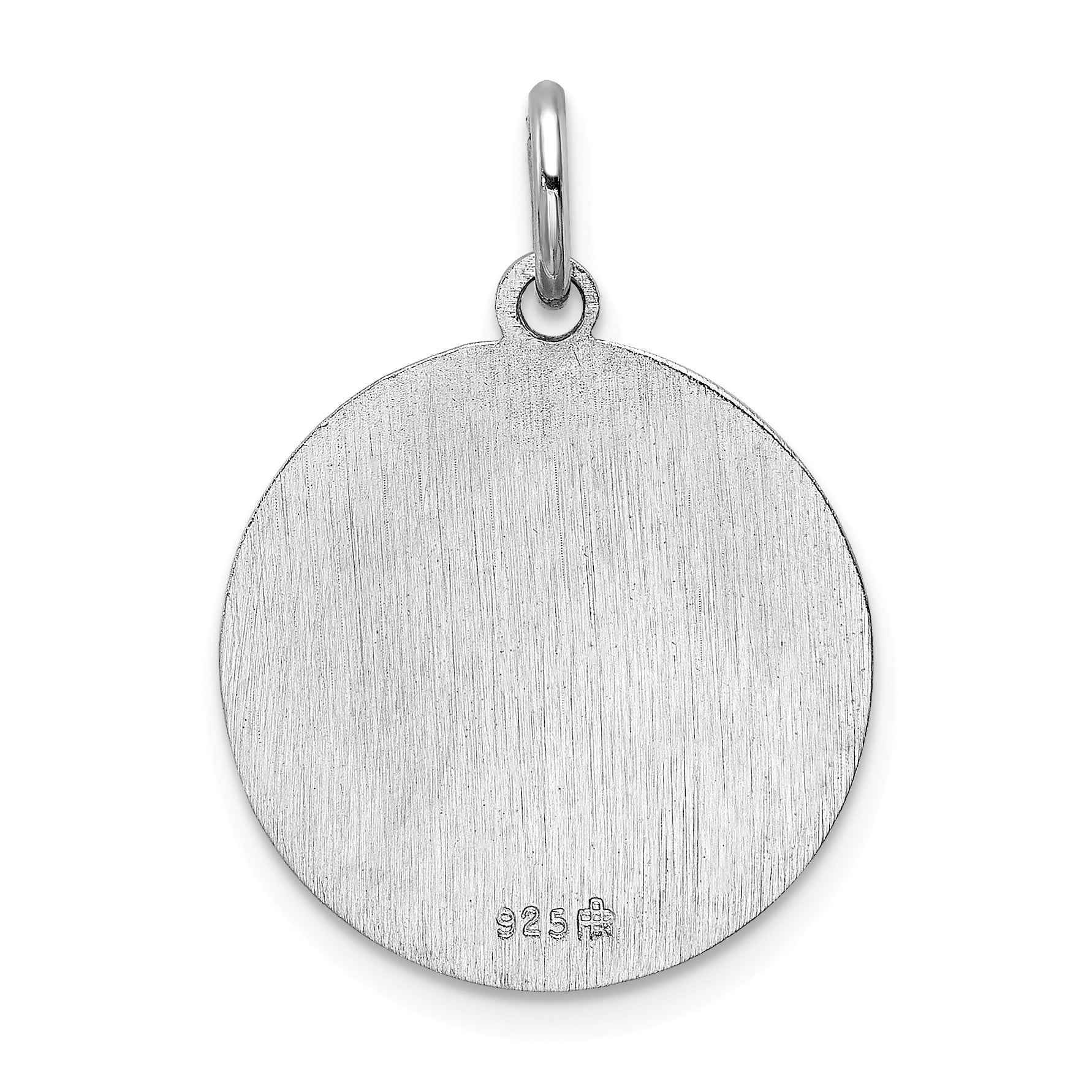 Sterling Silver Rhodium-plated Saint Joseph Medal
