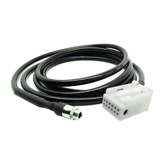 Female AUX Auxiliary Audio Input Kit Adapter Cable for BMW E60 E61 E65 E66 E81 E83 E87 E88 E90 E92
