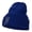 Royal, variant on Indiana State Flag Map Embroidered Long Beanie - Navy OSFM