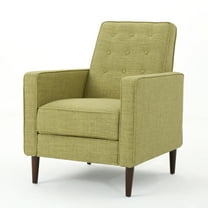 Mason Mid-Century Modern Indoor Fabric Recliner, Muted Green