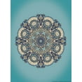 thumbnail image 2 of Nobleworks, Inc. 19x24 White Modern Wood Framed Museum Art Print Titled - Mandala 3, 2 of 4