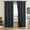 black, variant on 2 panels blackout curtains, solid color grommet top window treatment drapes for Bedroom