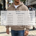 thumbnail image 4 of Eygvbb Men's Quarter Zip Hoodie Long Sleeve Pullover Sweatshirt With Zipper Pockets Drawstring Hood Loose Fit Versatile Trendy Casual Top, 4 of 8