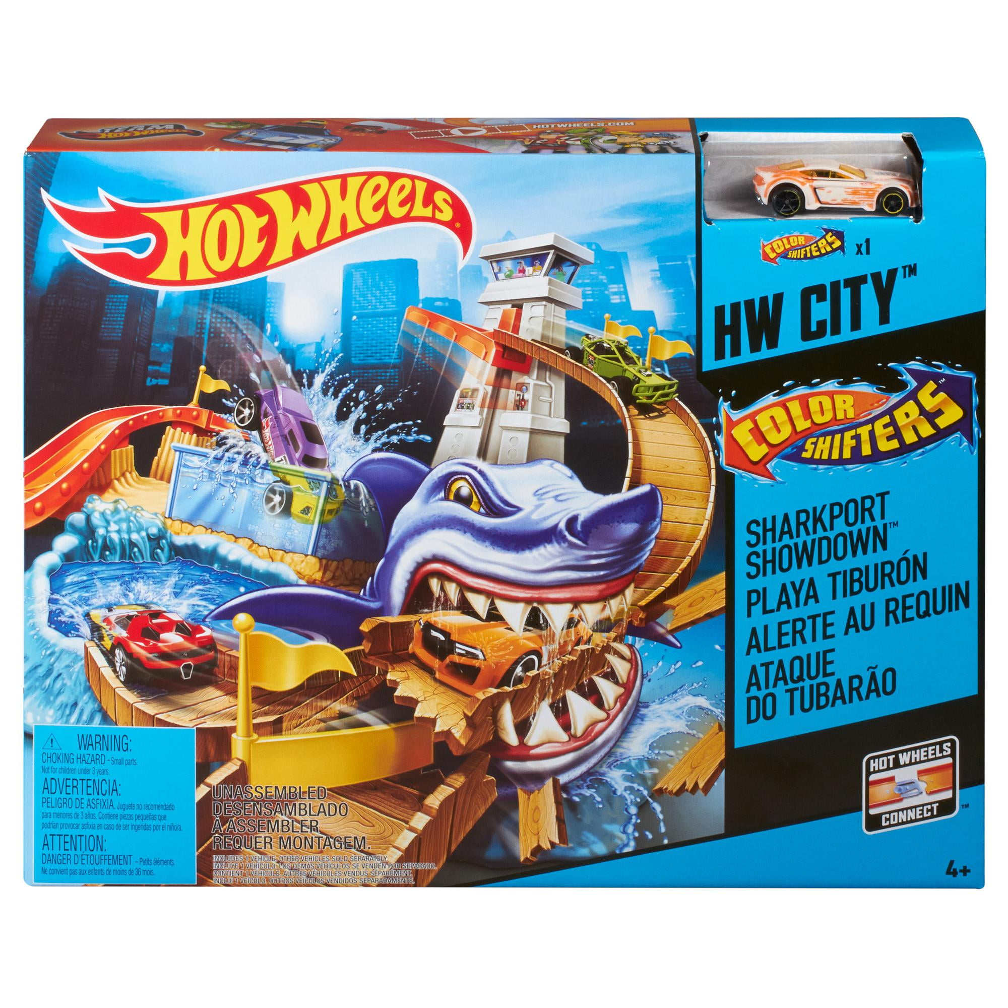 Hot Wheels City Sharkport Showdown Color Shifters New In Box 