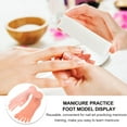thumbnail image 3 of IDEANATEGRATE 2Ud Modelo Entrenamiento Manicura Mano Y Pie Beige Material Resistente Reuseable, 3 of 6