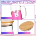 thumbnail image 3 of Glass Laundry Detergent Dispenser Set with Tray & Labels,50 Oz Refillable Containers for Laundry Room Organization and Detergent Storage Ideal for Both Powder & Liquid Detergent(Bamboo lid), 3 of 7