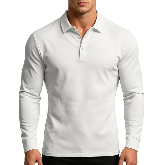 Men Fall Clothes,Mens Long Sleeve Henley Shirts Slim Fit Office Work Pullover Tops Business Casual Golf Shirt