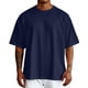 thumbnail image 1 of Camisa de manga corta oversize de verano para hombre: color liso, poliéster, hombros redondeados, tallas S-XXXL para uso informal y fiestas, 1 of 5